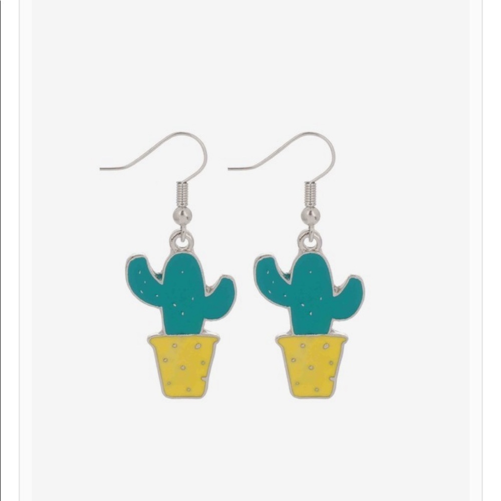 Cactus dangle earrings